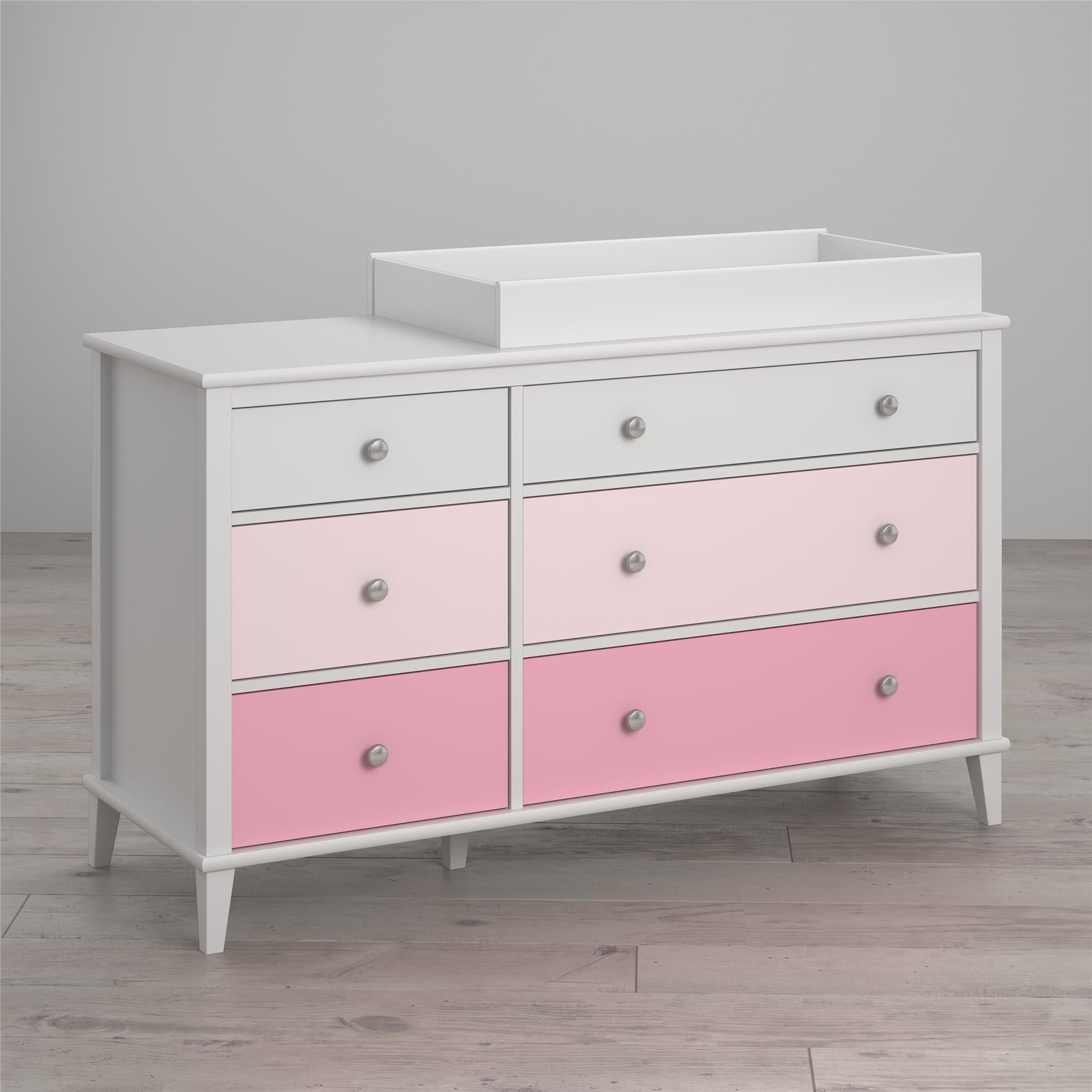 pink changing table