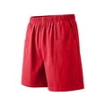 thumbnail image 6 of SOOMLON Flowy Shorts for Women Plus Size Elastic Waist Chino Shorts 5 Inch Inseam Shorts with Pockets Vacation Bottoms, 6 of 6