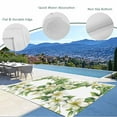 thumbnail image 4 of Fsddascl Green Floral Leaves Outdoor Rug for Patio/Deck/Porch, Non-Slip Large Area Rug 5 x 8 Ft, Spring Botanical Blooms Indoor Outdoor Rugs Washable Area Rugs, Reversible Camping Rug Carpet Runner, 4 of 5