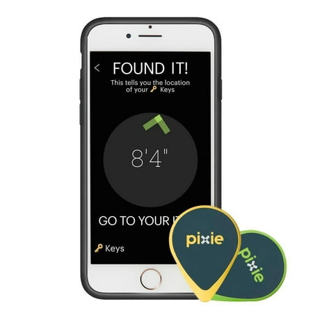 Pixie (4-pack) â?? Find your lost items faster by SEEING where they are. Lost item tracker/finder for Keys, Luggage, Wallet (iPhone 7 case included) iPhone 7 Case 4 (Best Way To Find A Lost Wallet)