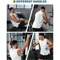 thumbnail image 7 of Pulley System for Home Gym, Cable Weight System Attachments Set with 2 in 1 LAT Pulldown Bar, Tricep Rope, Biceps Curl, Chest Fly Handles for Arm Workouts Fitness Equipment, 7 of 7