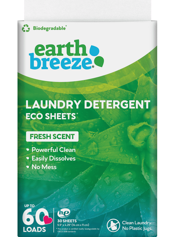Earth Breeze Laundry Sheets in Laundry Detergents