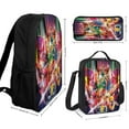 thumbnail image 3 of Power Rangers Backpacks 3 Piece Set Bookbag with Lunch Bag And Pencil Case, 3 of 8