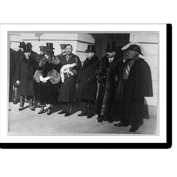 Historic Print, Parley delegates attend White House reception, 16" x 20"