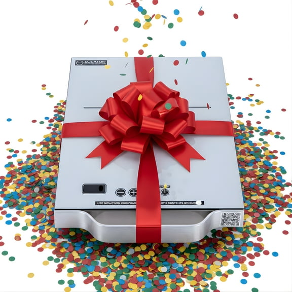 Equator 11inch Portable Single-Burner Induction Cooktop - with Handle in Silver