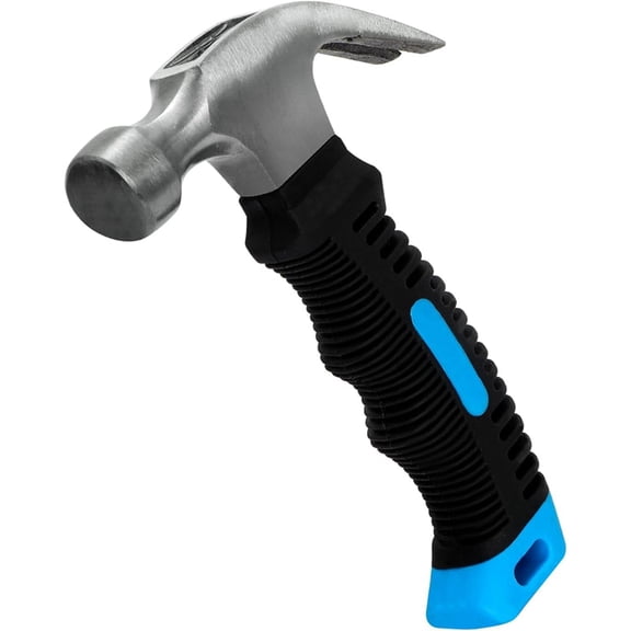 Claw Hammer Small Hammer Camping Hammer with Anti-Slip Stubby Handle for Women DIY Craft Indoor Outdoor Use