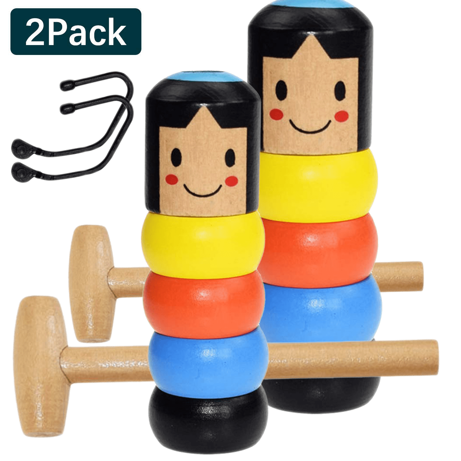 Unbreakable Wooden Man Magic Toy Small Wooden Toys 2019 (2 Set