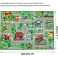 thumbnail image 5 of ORGOWEL Kids Carpet Playmat Rug 39.4"x63" Traffic Road Kid Play Car Mat Non-Slip Children Educational Area Rug Large Town City Road Map Car Mat for Playroom Bedroom,Green, 5 of 7