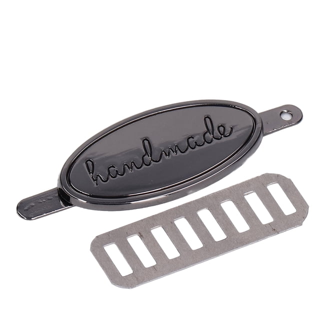 Metal Handmade Tag Labels, Hand Made Labels Hand Made Labels Multiple Colors Available Environmentally Friendly Exquisite Tag DIY Bag Label for DIY Bags Wallets