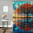 thumbnail image 2 of Reflection shower curtain for Bathroom shower curtain for bathroom decoration with Hooks, 2 of 7