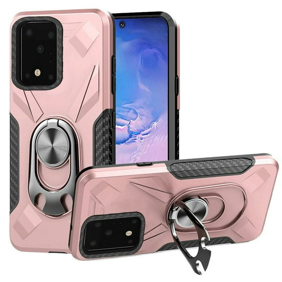 GSA Deluxe Case w/Beer Opener Ring Stand for Samsung S20 Ultra - Rose Gold
