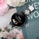 thumbnail image 4 of For Gabb Watch 3 Watch Milanese Band Metal Magnetic Watch Strap Clover Decor, Size: L - Silver Black, 4 of 5