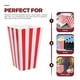 thumbnail image 5 of 10pcs palomitos de palomitas de maíz posee rayas de moda Popcorn Storage Contenedor de palomitas de palomitas de maíz, 5 of 5