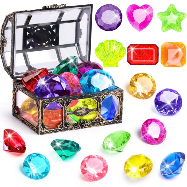Juego de juguetes para piscina DISHIO Diving Gem, 16 piezas para niños
