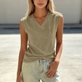 thumbnail image 5 of MAFYTYTPR Women's Cotton Blend V-Neck Tank Tops Spring Summer Casual Tops for Everyday Wear 1PC S-XL, 5 of 6