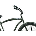 thumbnail image 4 of Wonder Wheels 26" Beach Cruiser Coaster Brake Single Speed Bicycle, Bike, Black Spokes One Piece Crank Alloy Matte Army Green Rims 36H W/ Fenders - Matte Army Green, 4 of 6