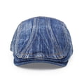 thumbnail image 2 of Gorra vaquera plana para hombre y mujer, vintage, lavada, Gatsby Newsboy, 2 of 3