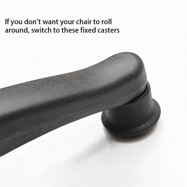 5 Pieces Computer Chair Caster fine nylon made; Portable Universal Anti-corrosive Removable Scratch-proof Office Nylon Pad Accessories Long Thread