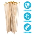 thumbnail image 3 of BESTYASH 50Pcs Handheld Flagpole Round Sleek Design For Conferences, 3 of 6