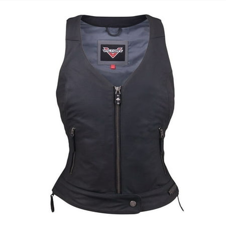 Victory Motorcycle New Women's Leather Borderland Riding Vest, X-Large,