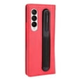 thumbnail image 6 of Dteck Leather Case for Samsung Galaxy Z Fold 4 PU Leather Pattern Stylish Case with Pen Slot Business Style Men Women Case For Samsung Galaxy Z Fold 4,Red, 6 of 7