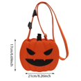 thumbnail image 2 of Aursykel Halloween Pumpkin Leather Crossbody Bag for Women Compact Zipper Purse with Large Capacity for Party Decorations and Everyday I, 2 of 3