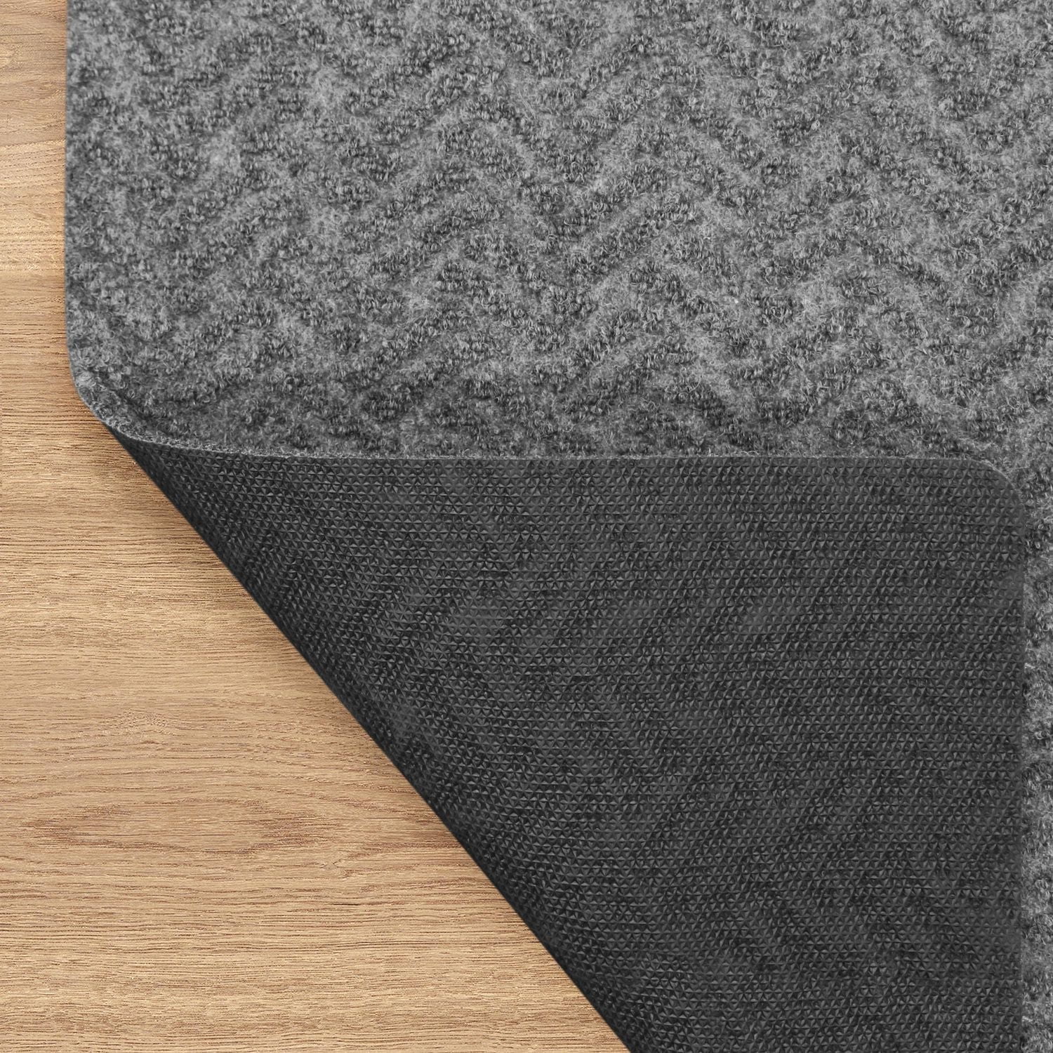 Paillasson Whipcord gris, 36 po x 48 po