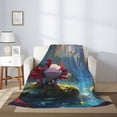 thumbnail image 2 of Gaeub Pond Cute Axolotl Print Flannel Throw Blanket, Home Fleece Throw Blanket for Couch or Bed,Decorative Blankets,Lightweight Fuzzy Flannel Blanket-80"x60", 2 of 6