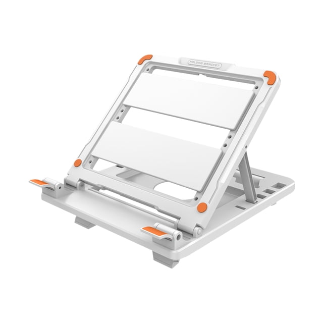 Mistaha Support pour Ordinateur Portable, Surélevé Pliable pour Bloc-Notes, de Bureau, Hauteur Réglable, Élévateur pour Ordinateur Portable, Support de Refroidissement pour Ordinateur Portable Tablette Clavier
