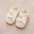 thumbnail image 2 of Baby Sweetie Infant Baby Girls Shoes Non-Slip Soft Soled Lace Bowknot Flats Toddler First Walker Princess Shoes, 2 of 9
