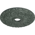 thumbnail image 3 of Ekena Millwork 19 7/8"OD x 3 5/8"ID x 1 1/4"P Spring Leaf Ceiling Medallion (Fits Canopies up to 5 5/8"), Hand-Painted Athenian Green Crackle, 3 of 6