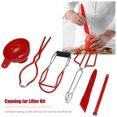 thumbnail image 4 of Coiry Canning Kit, Canning Jar Lifter with Grip, Anti-Scald Clip Suit, 6pcs (Red), 4 of 9