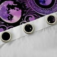 thumbnail image 4 of Manfei Tribal Moon Sun Curtains Pack of 2 (42x84 Each), Black Purple Bohemian Curtains Blackout, Vintage Western Mandala Bedroom Curtains, Curtains and Drapes Decor, 4 of 6