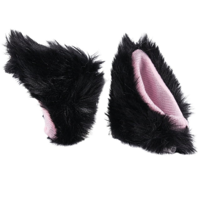 2 uds orejas de gato de peluche bonitos accesorios para casco casco de esquí casco de motocicleta casco de Snowboard (casco no incluido)