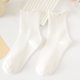 thumbnail image 4 of Calcetines Tobillo Lindos Casuales 6 Pares Bordes Hongo Primavera Y Otoño Encaje Delgado Soc () Blanco, 4 of 6