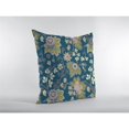 thumbnail image 2 of Friendly Flowers Double Sided Suede Pillow, Zippered, Green, 2 of 5
