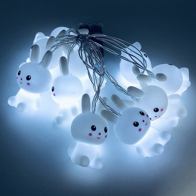 LED Easter Bunny Strings Patio Room Window Decoration Party Pendant