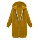 thumbnail image 5 of Chaquetas y abrigos casuales de manga larga con capucha para mujer, chaqueta de color liso, gruesa, de forro polar, informal, de invierno, con cremallera, manga larga, bolsillo, con capucha, suéter la, 5 of 6