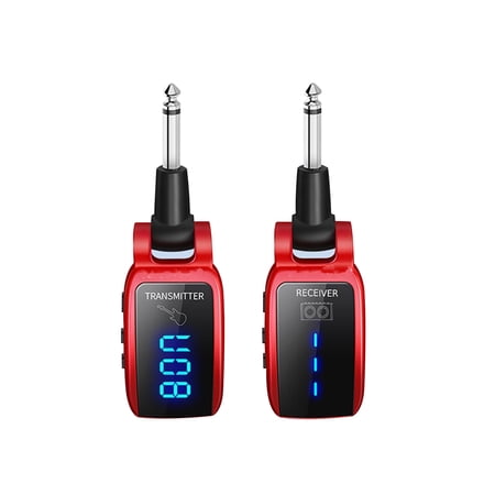 15-Channel Wireless Guitar Transmitter & Receiver Set for Live Music Performances and Rehearsals