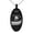 Black, variant on Stainless Steel Letter D Initial 3D Monogram Engraved Small Oval Charm Pendant Necklace