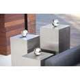 thumbnail image 2 of Miami Pedestal Set Brushed Metal, 2 of 6