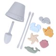 thumbnail image 1 of Kids Beach Bucket Toy Set, Silicone Portable Durable Kids Beach Toys Set Interactive  For Summer, 1 of 8