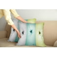 thumbnail image 2 of Ambesonne Abstract Throw Pillow Cover 2 Pack, Different Daisy Flower, 16", Avocado Green Turquoise, 2 of 7