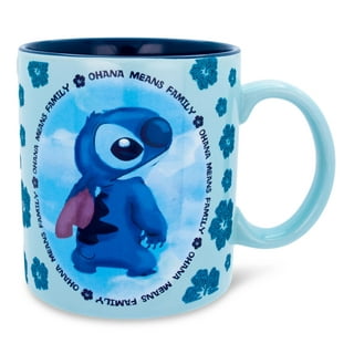 Disney Lilo and Stitch Mouth Design on Bottom Ceramic Coffee Mug New