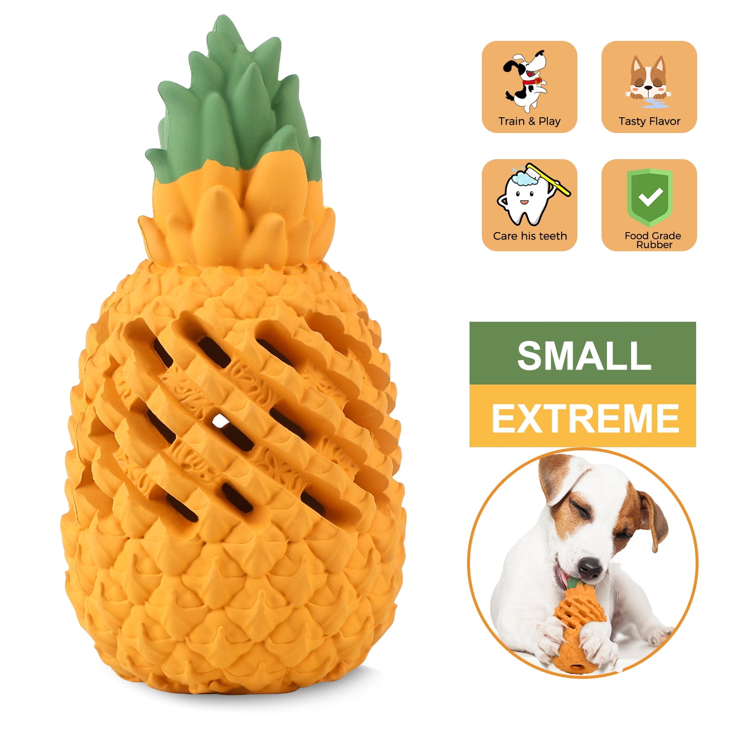 Pineapple Dog Chew Toys for Aggressive Chewer Indestructible Treat