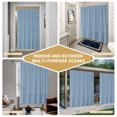 thumbnail image 5 of Blue Botanical Shower Curtain - Water Repellent Fabric Shower Curtains Washable, Farmhouse Modern Striped Leaf Decorative Polyester Cloth Bathroom Curtains Modern Bath Decor 72"x84", 5 of 8