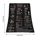 thumbnail image 6 of 90th Birthday Gifts for Women Men Blanket, Gifts for 90th Birthday Decorations, 1932 Birthday Gifts for Her,90 Years Old Gift for Mom Dad Grandparents, 90th Birthday Gifts Ideas Back in 1932 60"X50", 6 of 6