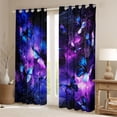 thumbnail image 2 of Homewish Gradient Butterflies Black Out Curtains For Teens Adults,Universe Galaxy Curtains Pack of 2 (42x63 Each),Exotic Style Bedroom Curtains,Ultra Soft Home Decor, 2 of 6