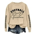 thumbnail image 2 of IMENGL T-Shirt à Col Rond à Manches Longues avec Lettrage « Grand-Maman » de Football, Jaune 3TG, Taille M-3TG, 2 of 4