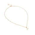 thumbnail image 1 of Dije Inicial Letra Y Ametrinaa con Zirconia Chapa de Oro 18k Cadena 43-48 cm, 1 of 5